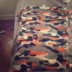 Windsor orange army T-shirt dress